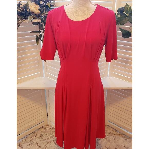 CATHERINE MALANDRINO WINTERBERRY JONNI FLARE DRESS SIZE LARGE NEW - Picture 1 of 5